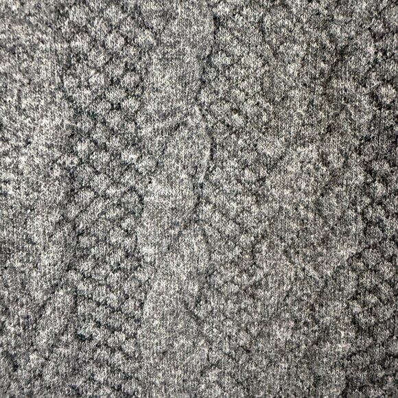 Maurices Womens Button-Detail Mock Neck Sweater Medium Gray & Burgundy Long Slee - Picture 7 of 16